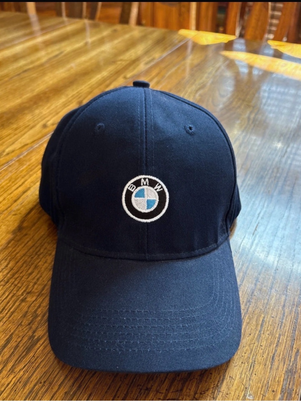 BMW Navy Baseball Cap with Embroidered Roundel